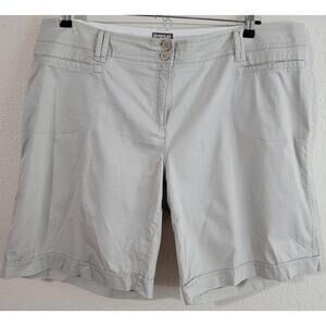 Avenue Tan Flat Front Signature Chino Shorts 18 New Without Tags Lightweight